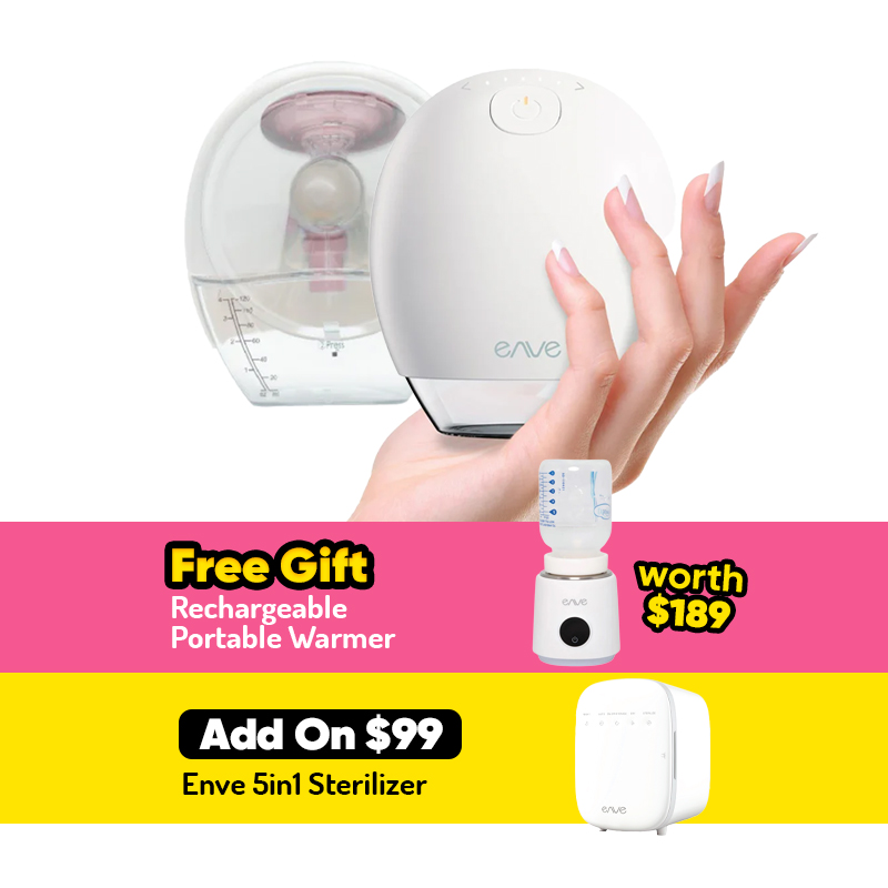 Enve Ariel Duo Wearable Breast Pump- Double Pump + FREE GIFT + Add on Option
